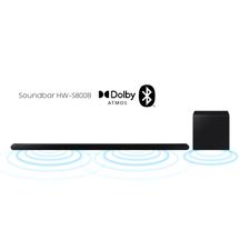 Soundbar Samsung HW-S800B, com 3.1.2 canais, Dolby Atmos, Sincronia Sonora e Alexa integrado