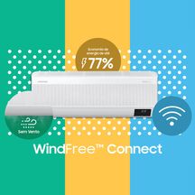 Ar-condicionado Split Inverter Samsung WindFree Connect Sem Vento Quente e Frio