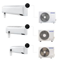 Kit Ar Condicionados 9.000 Btu, 12.000 Btu E 18.000 Btu Sem Vento WindFree Quente e Frio