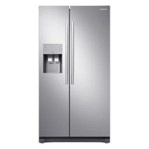 Geladeira Samsung RS50N Inverter Frost Free Side by Side com Dispenser de Água e Gelo na Porta 501L Inox Look