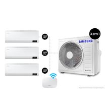 Tri-Split Samsung WindFree 24.000 BTUs (Hi Wall 3x 9.000) Quente/Frio com WiFi