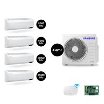 Quad-Split Samsung WindFree 28.000 BTUs (Hi Wall 2x9.000 & 2x12.000) Quente/Frio com WiFi