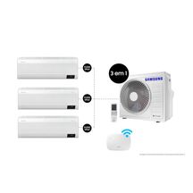 Tri-Split Samsung WindFree 28.000 BTUs (Hi Wall 3x9.000) Quente/Frio com WiFi