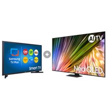 Samsung AI TV 85" Neo QLED 4K 85QN85D 2024 + Smart TV 32" Tizen HD 32T4300