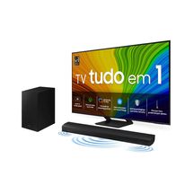 Combo Samsung Smart TV 55 polegadas QLED 4K 55Q70D 2024 + Soundbar HW-Q600C