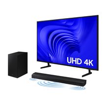 Smart TV 60" UHD 4K 60DU7700 2024 + Soundbar HW-B550/ZD